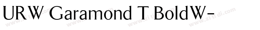 URW Garamond T BoldW字体转换